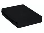 Prześcieradło Jersey z gumką czarne  120x200    027